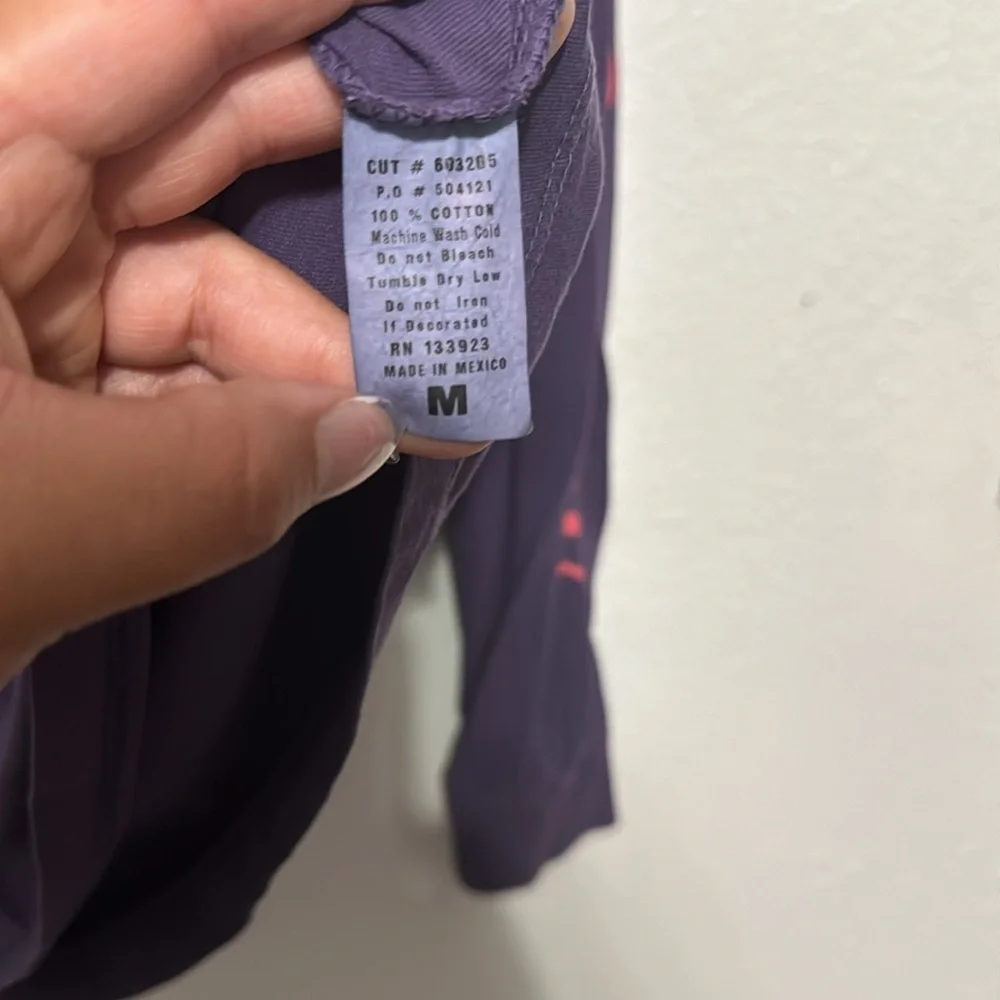 Mr. Completely MRCLA Purple Long Sleeve Graphic Shirt Size Medium